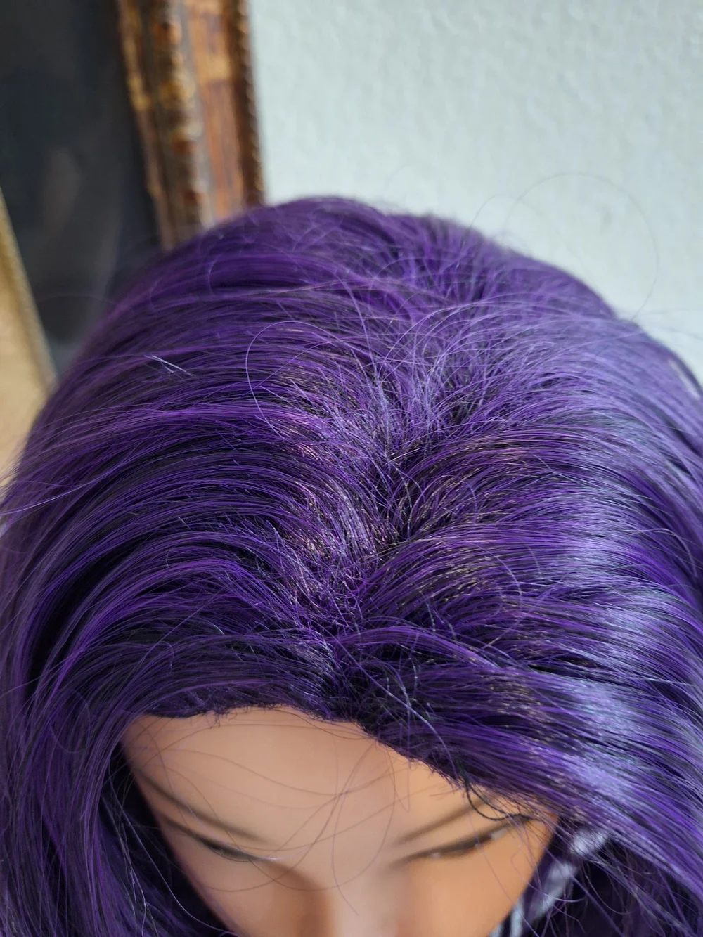 Purple Short Layered Women's Wig - Unbranded